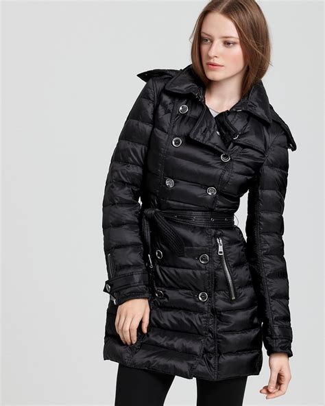 burberry denim jacket with feathers|Burberry brit winter down jacket.